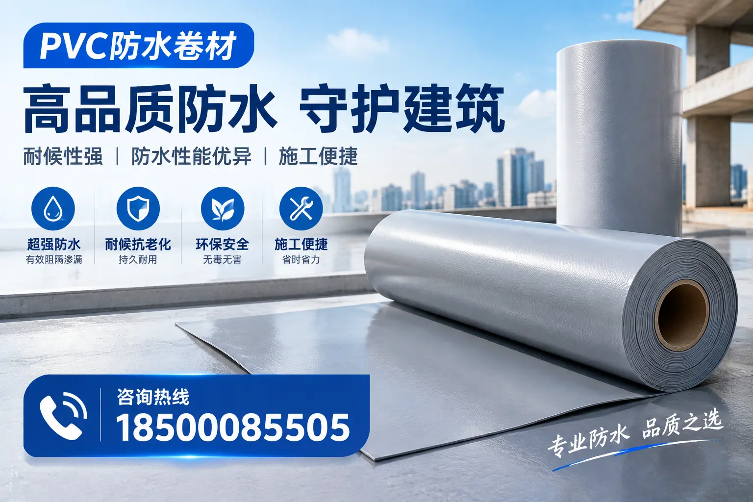 PVC防水卷材的防水效果评测，适合宿迁的科学依据